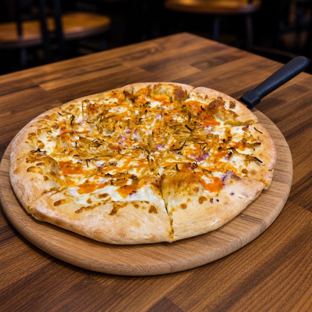 Buffalo Chicken Pizza.