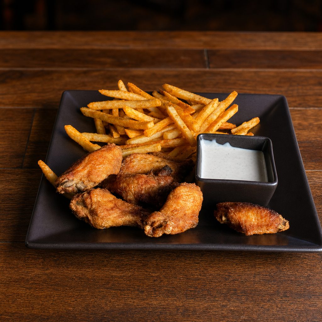 6 PC Wing & Fries.