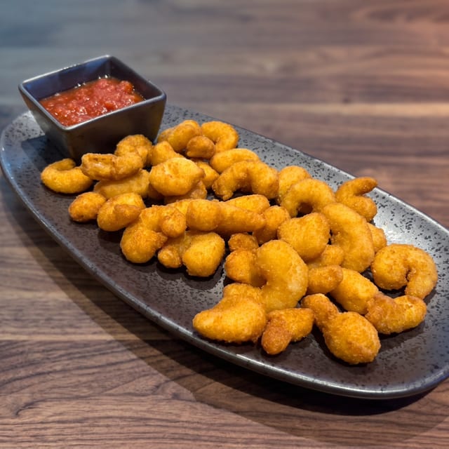 Breaded Popcorn Shrimp.