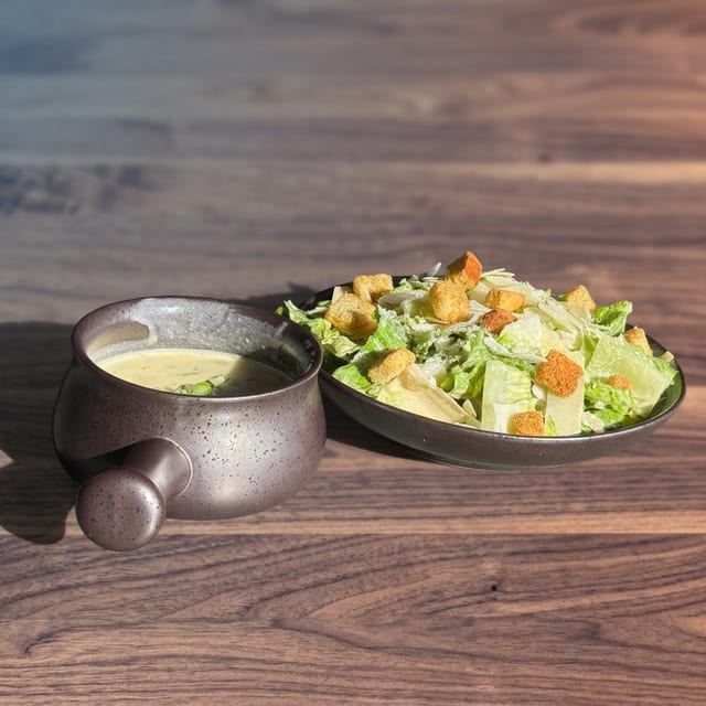 Caesar Salad & Cup of Soup.