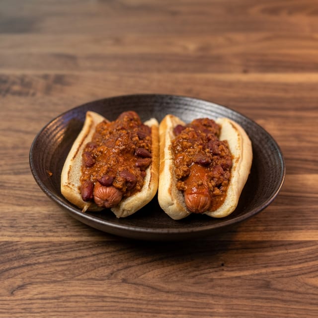 2 Chili Dogs w/ Fries.